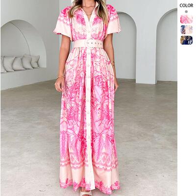 Stand up collar ruffle top, high waisted three-dimensional