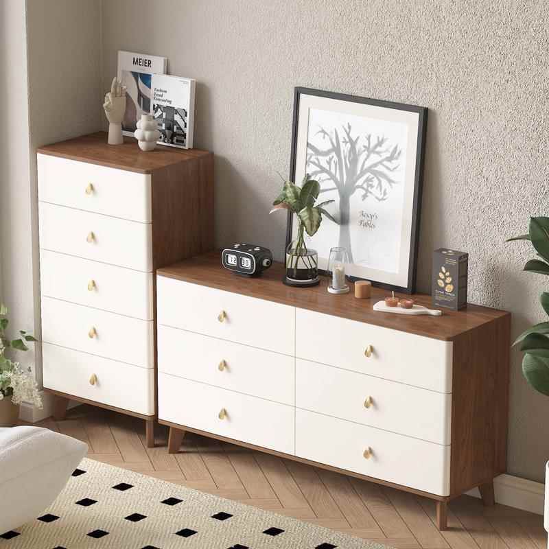 中古风胡桃木实木斗柜卧室五斗柜储物柜客厅靠墙六八斗柜抽屉柜子