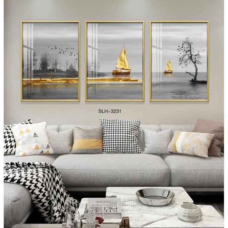 墙壁电视奢感装饰画轻一帆风顺挂画画沙发高级现代背景简约客厅