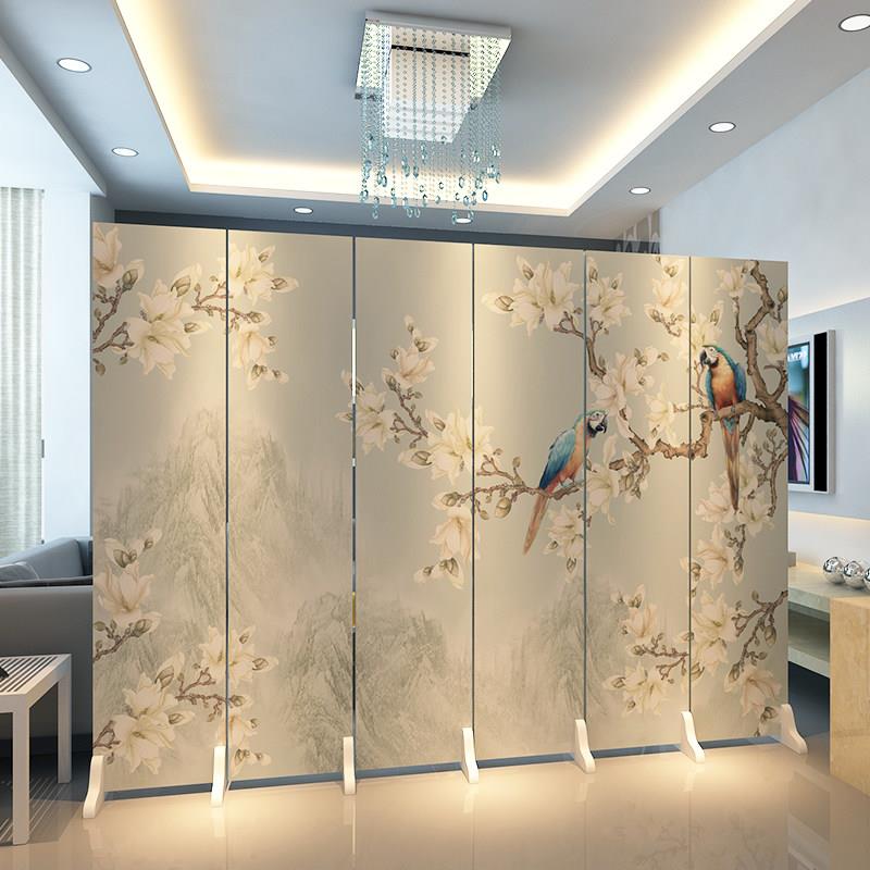 中式折叠屏风隔断 客厅办公室用新中式木质屏风 可订制简约风格
