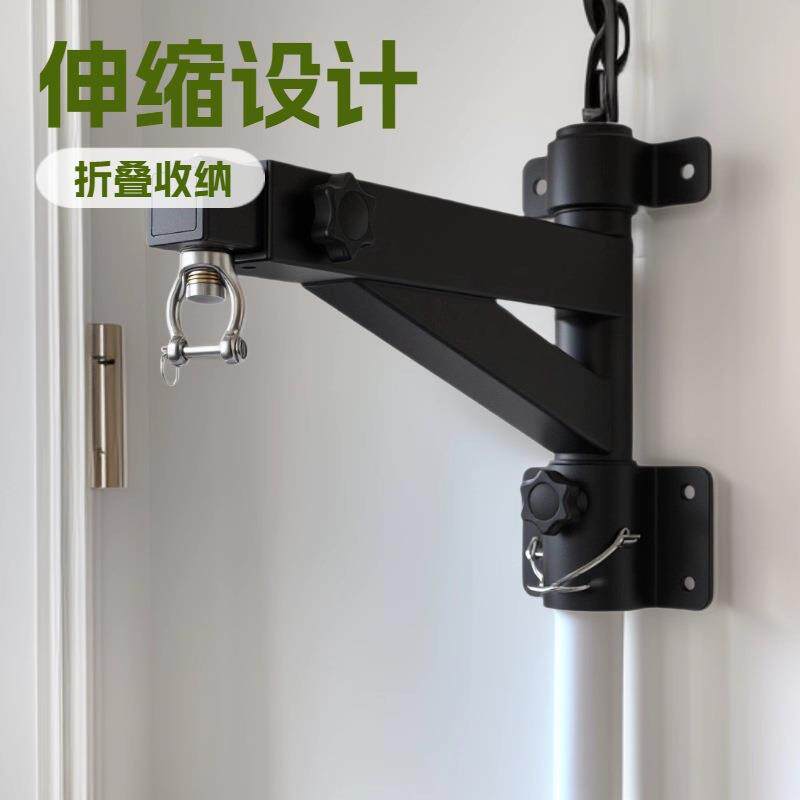 拳击沙袋架子伸缩吊式散打室内家用沙包墙上吊架支架折叠训练器材