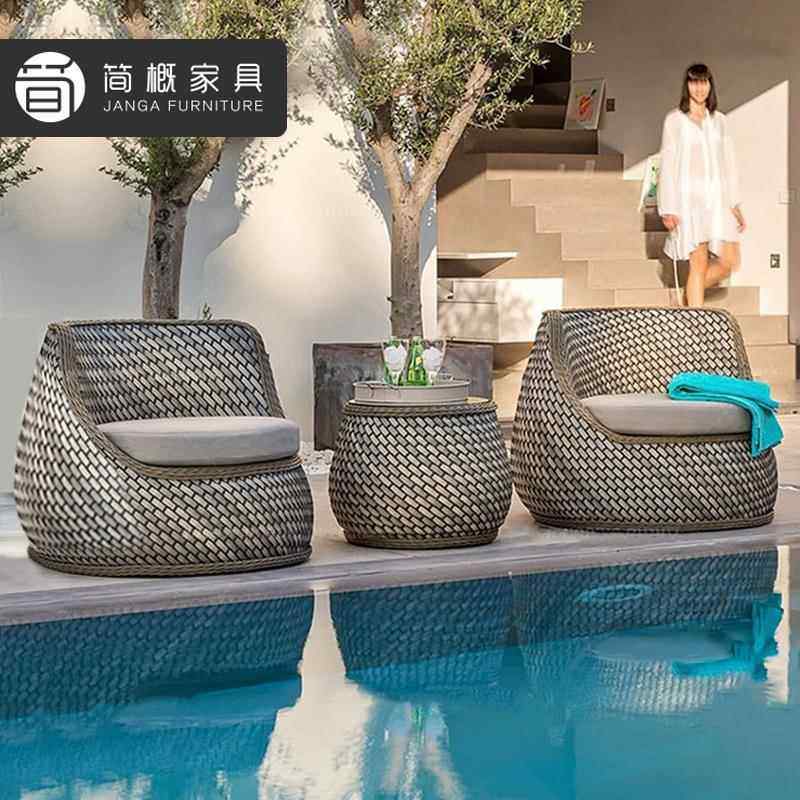 别墅庭桌藤编沙发户外花园藤椅组合民宿露天件躺床度假阳台21院三,住宅家具,户外沙发,淘宝优惠券,粉丝福利购,淘宝优惠卷
