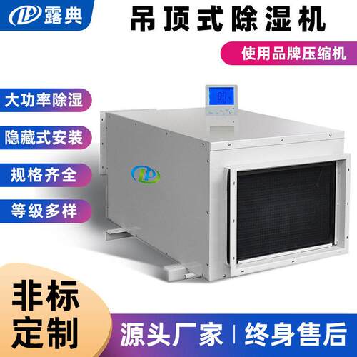 露典工业吊顶除湿机排湿大功率仓库地下室泳池电房管吸湿抽湿机