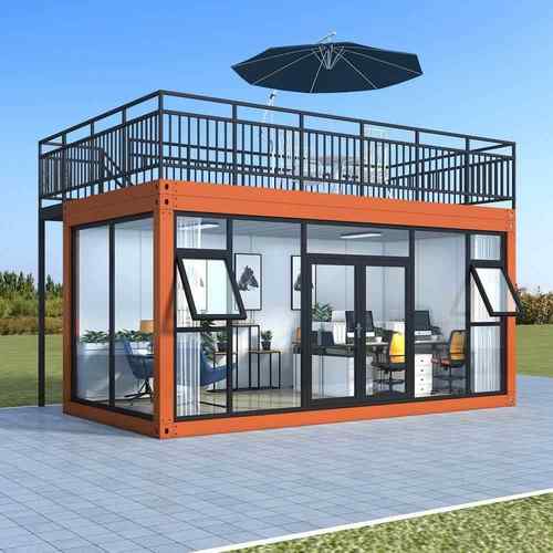 办公室定制彩钢集成房屋住人简易组装可拆卸活动板房集装箱移动房