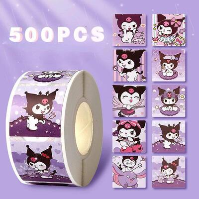 500 PCS Sanrio Hello Kitty Cartoon Sticker Cute Cartoon Kuro