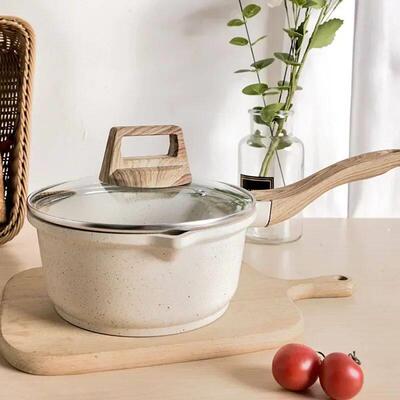 Non-Stick Frying Pan Maifan Stone Kitchen Soup Pot Milk Pan