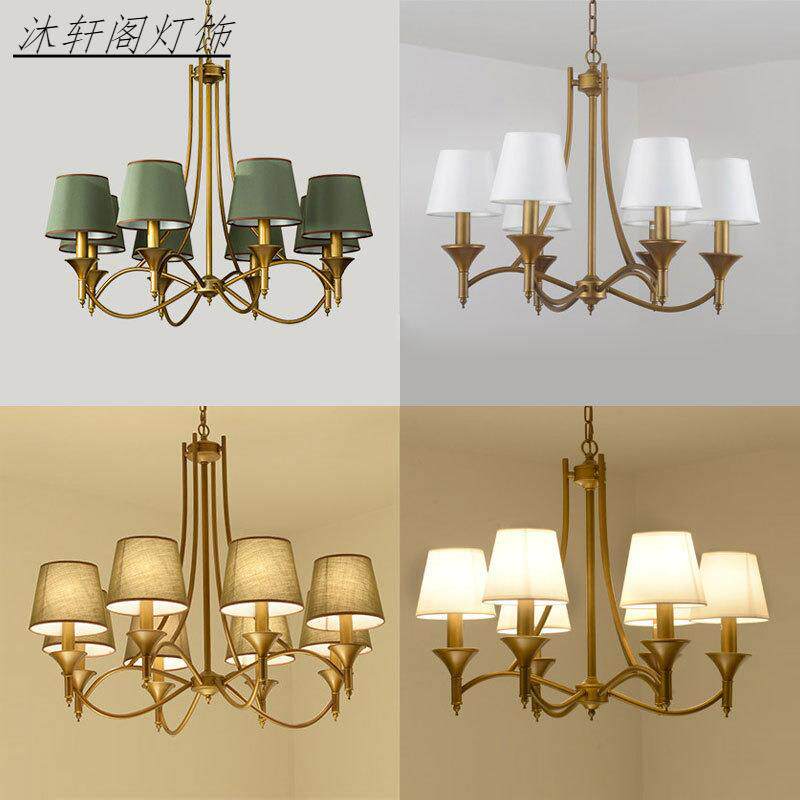 新款美式吊灯简约客厅卧室餐厅田园地中海北欧乡村欧式轻奢灯具