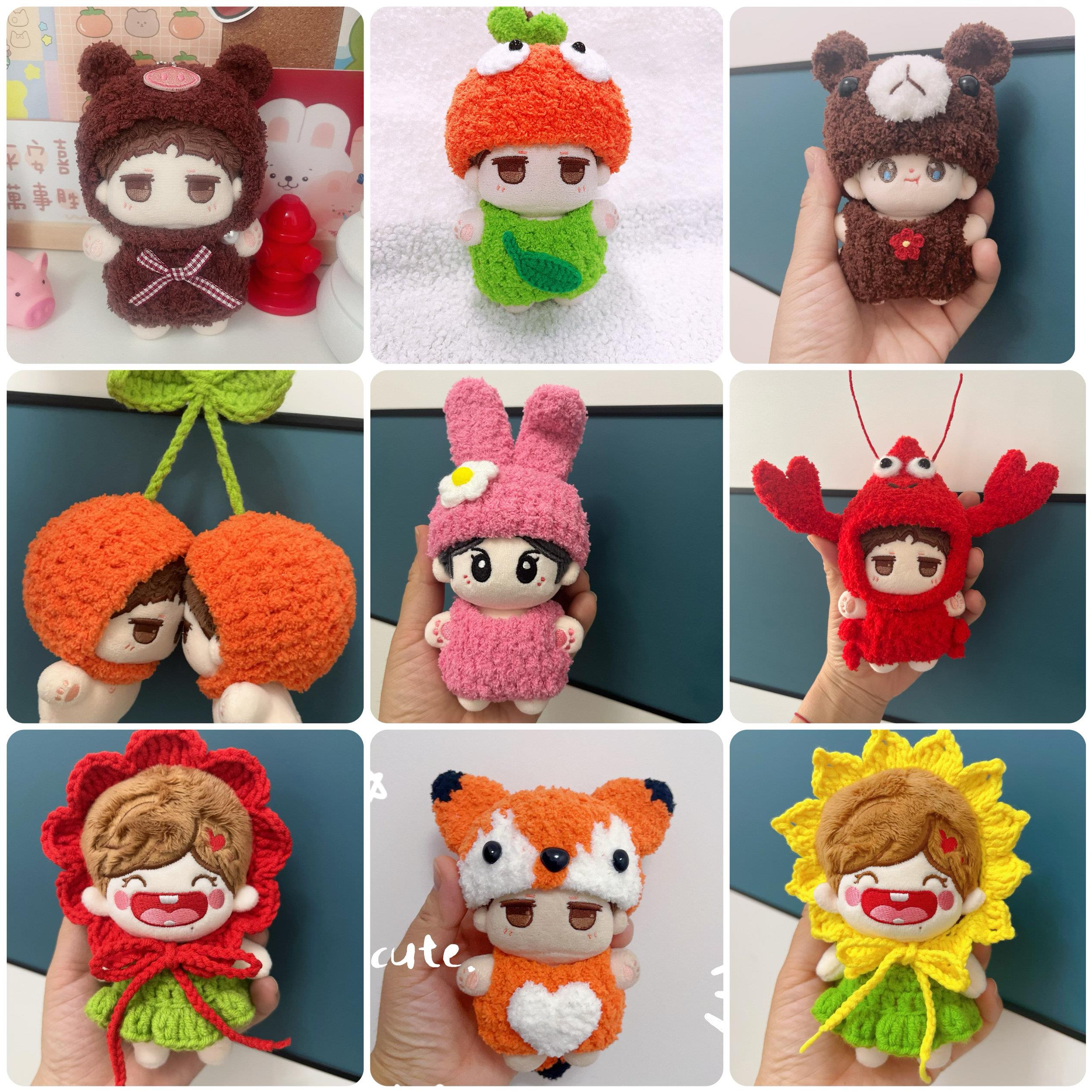 10cm娃衣10cm棉花娃娃衣服套装手作娃衣定制