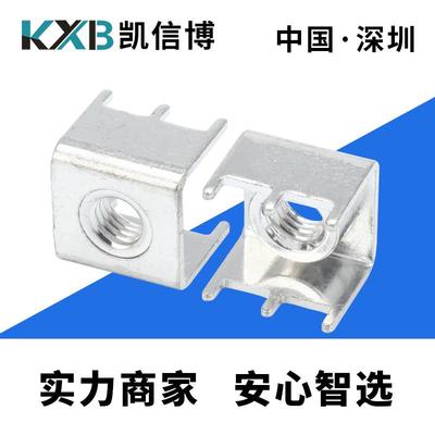 PCB焊接螺母端子M8大电流压铆接线柱六脚接线座电源导电端子