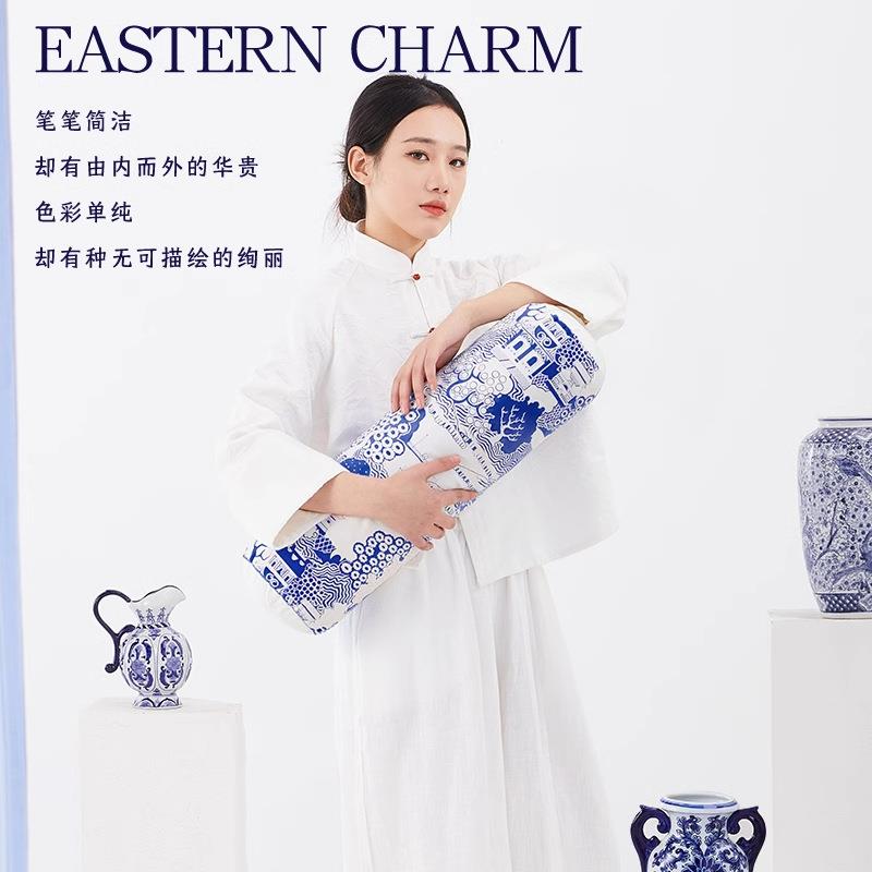 青花瓷葫芦抱枕家居新中式客厅沙发中国风含芯腰轻奢高端背垫软装