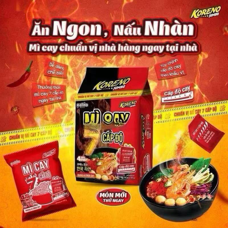 越南辣面泡面 mi cay 7 cap do han quoc bao ngon