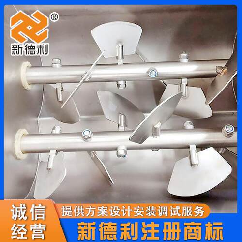 不锈钢饺馅真空拌馅水机商用香肠馅料双轴搅拌设机小QGT丸子型加