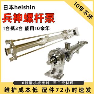 日本heishin兵神螺杆泵转子2NHL30FF智能变频适配沥青树脂浆料