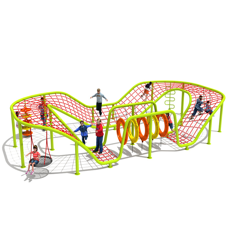 大型户外儿童攀爬网钻笼幼儿园爬网景区不锈钢游乐设施组合非标