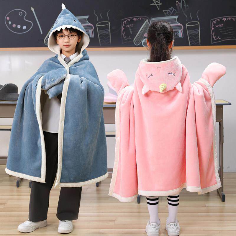 睡毯小学生教用QR-139四季儿童午休毯子春秋专用加盖厚午小毛毯空