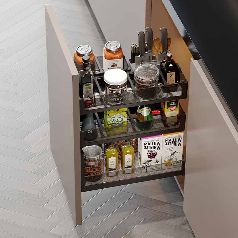 浅拉篮300 350 400深250调味篮150小拉篮整体橱柜200拉拦抽屉两层