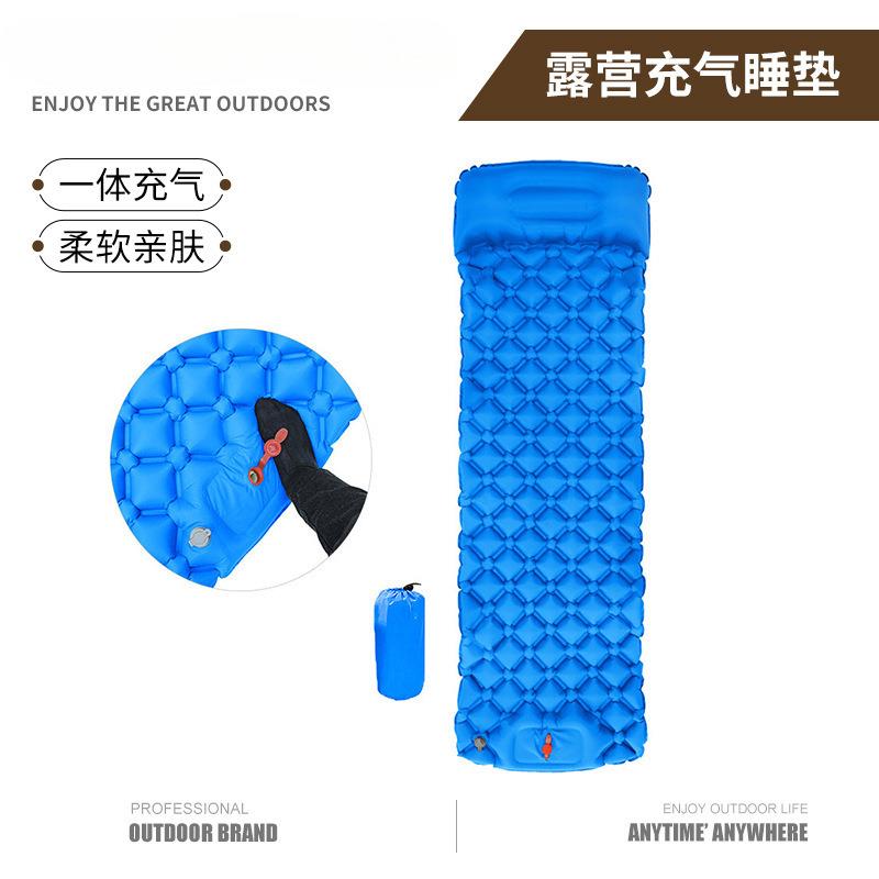 热卖户外露营充气睡垫TPU超轻便携蛋巢防潮垫单人菱形充气垫