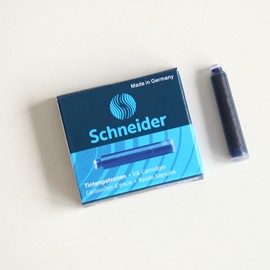 德国schneider施耐德钢笔，墨囊欧标通用蓝黑色彩色，墨水胆囊芯