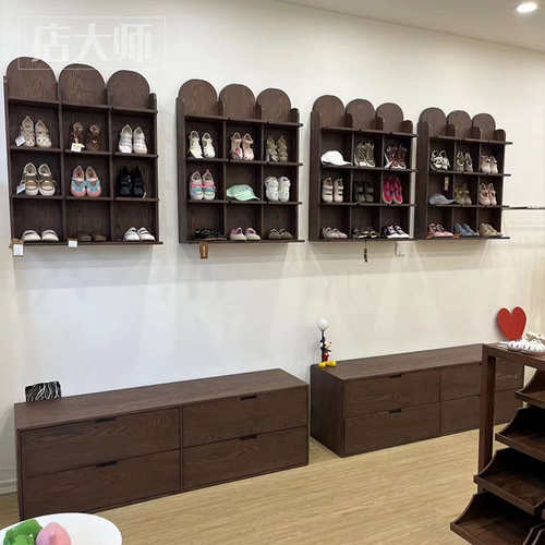 挂墙多功能网红拍照展示柜复古展柜饰品店银饰店鞋包展柜层柜