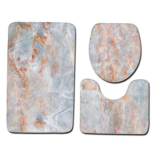 3 Pcs 15 Styles Bath Mat Set Bathroom Carpet Rug Toilet Mat