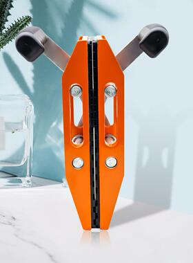 厂家双手搬运夹 玻璃搬运橙色铝合金搬运夹 瓷砖台面搬运夹具