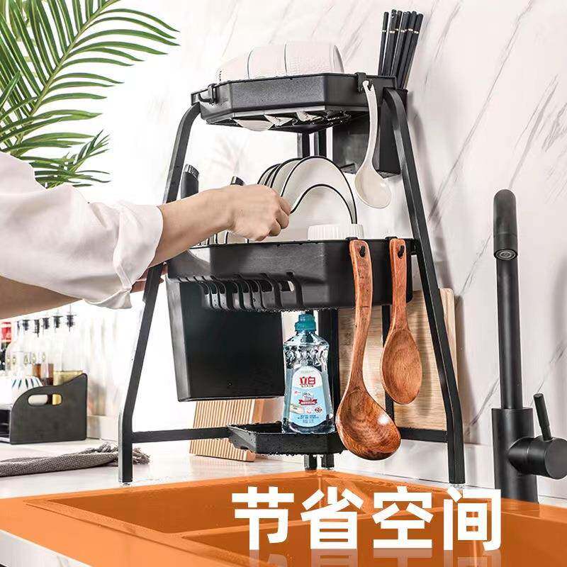新款厨房收桌面水槽置物架家用沥水架餐碗架具纳架三角TAO碟沥碗