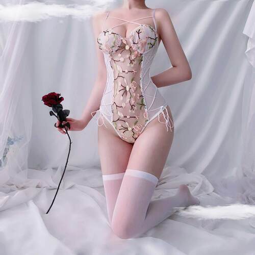 Erotic lingerie Sexy one-piece pajamas homewear suit