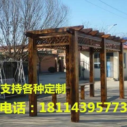 户外碳化木地板花园防腐木板实木板材门头木方护墙板庭院葡萄架
