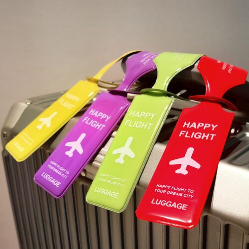 Luggage tag, suitcase tie strap, label, boarding pass, trave