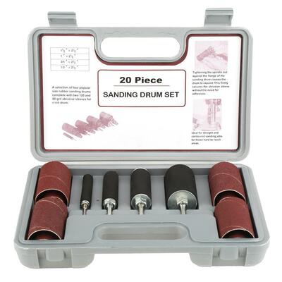 20Pcs 砂鼓打磨砂光鼓设置钻床木工