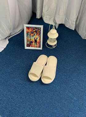 ns面风蓝色地毯商用办公室桌下大积影#1218棚拍i照客厅卧室地垫摄