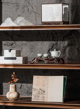 艺贝子中古诧寂诧寂风组风摆件陶瓷玄关柜轻饰奢品乔室迁家居电视