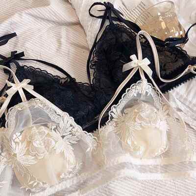 bra girl cup triangle ring steel without underwear chest