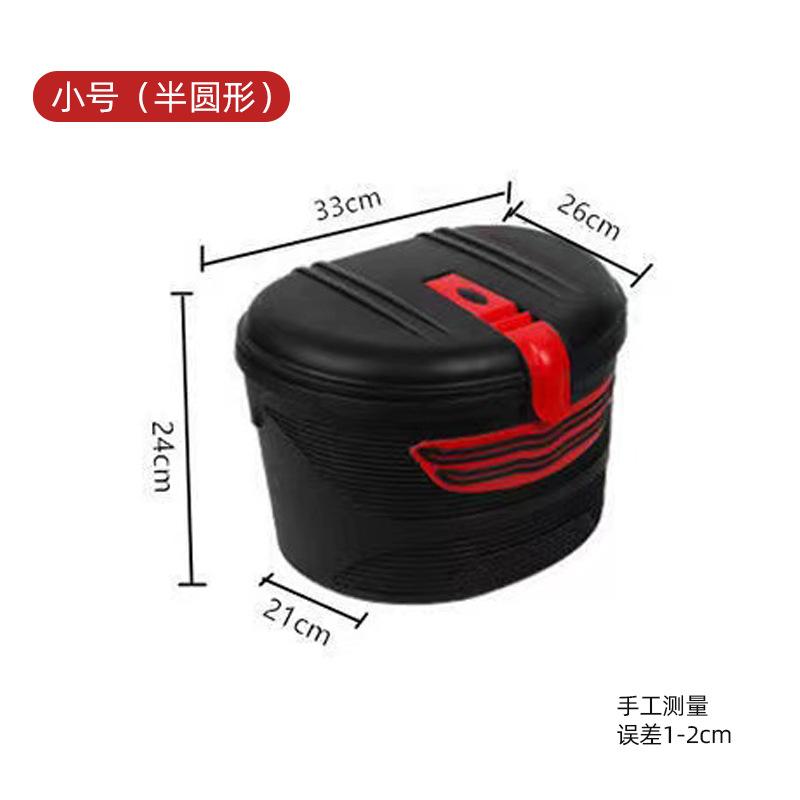 电动车前置物筐锁篮子后车筐前面的自行后防盗折叠特大防水车篓子