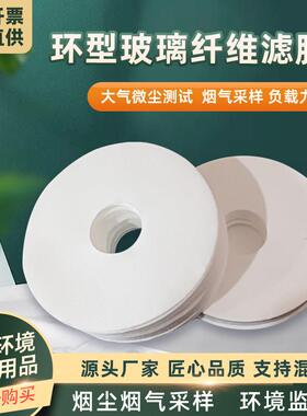 环形超细玻璃纤维滤膜适用于崂应天虹等采样器100片K49/K59型定制