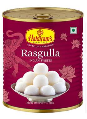 Haldiram's Rasgulla 1 Kg 印度进口白汤圆 牛奶汤圆