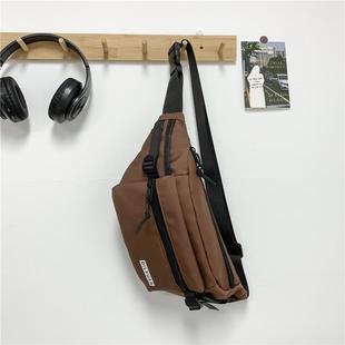 胸包男女ins潮运动简约单肩包休闲日系腰街头斜挎小背包