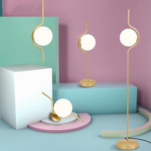 北欧餐厅吊灯时尚 卧室灯大气轻奢金色魔豆灯具 后现代简约创意个性