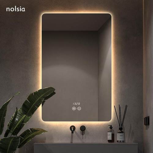 方形led智能浴室镜卫生间镜子洗漱台带灯触摸屏洗手间壁挂防雾镜