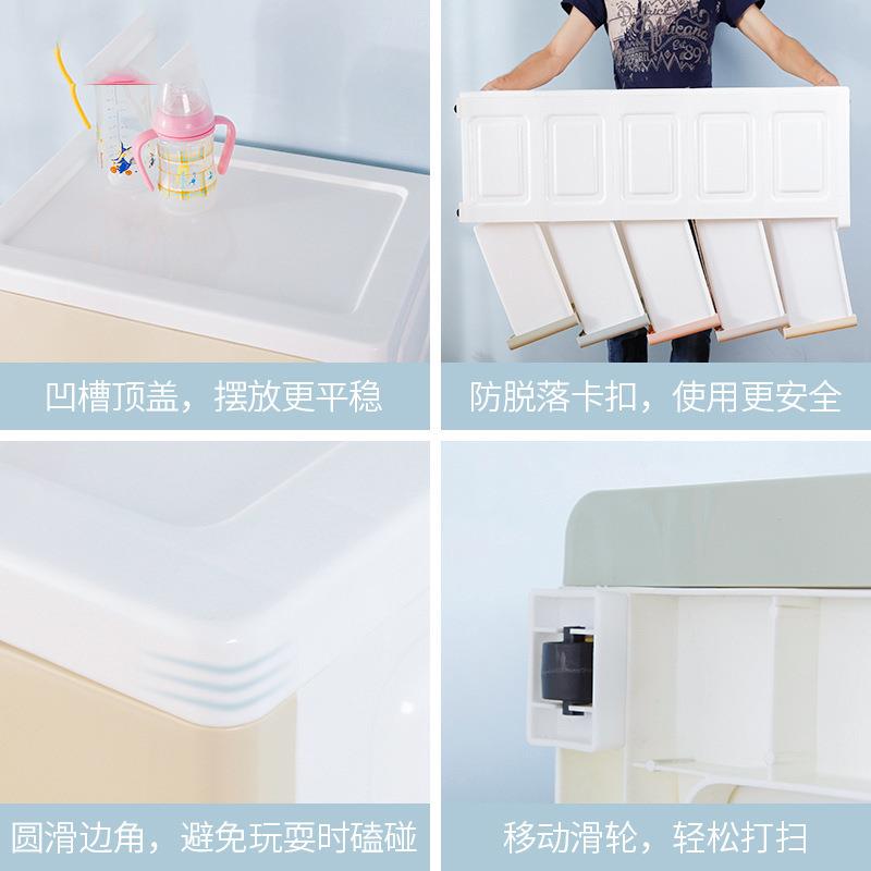 塑料抽屉式收纳柜多层儿童储物收纳箱宝宝衣柜婴儿玩具整理箱柜子