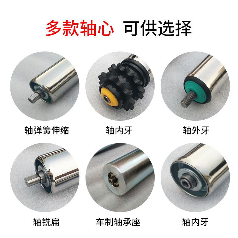 流水线尼龙传送滚轴动力输送胶塑料辊筒多锲带滚筒塑钢多楔带滚筒