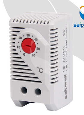 机柜温控器SKTO KTS011配电柜机械式恒温湿度风机加热控制器