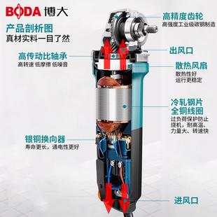 博大角磨机无刷电动打磨切割抛光机手持家用多功能磨光机砂轮机