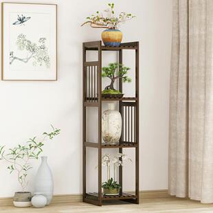 饰楠竹多肉绿萝植 卧室阳台装 源头简易客厅花架子落地式 阳台新中式