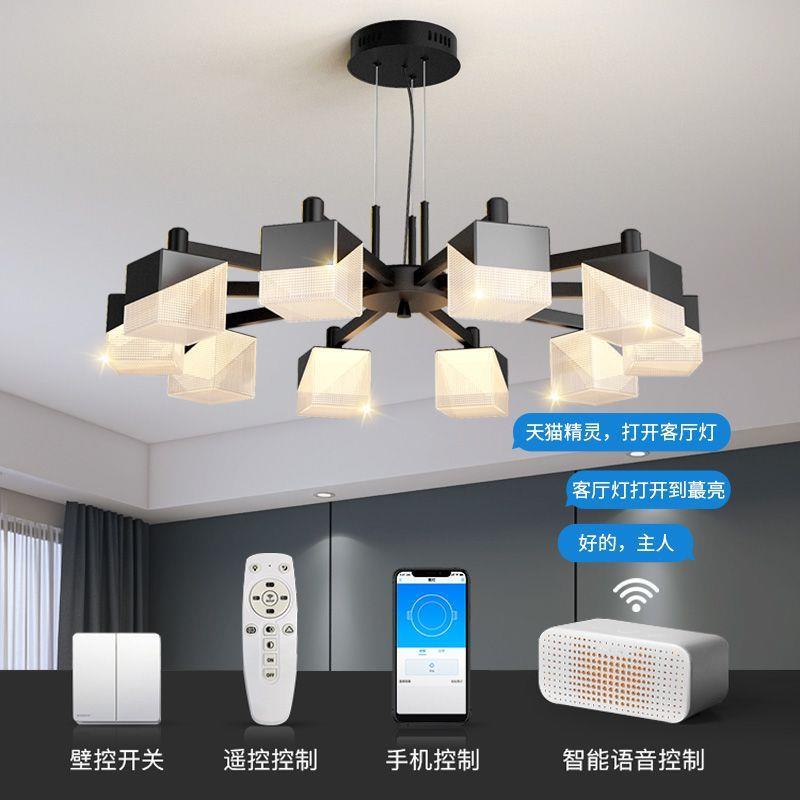 吊灯客厅2025新款中山灯具现代简约网红轻奢高端大气创意设计师款