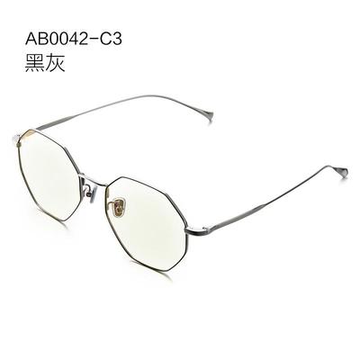 高档AHT防蓝光眼女平护目镜防射镜近视可配度数光框护眼显辐瘦