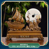 装 饰品平安摆件电视柜玄关帆船新居顺水酒柜乔迁扣顺风客厅送长辈