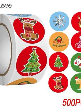 Stickers Merry Christmas Stickers Seal Labels Theme Seal圣诞