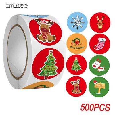 Stickers Merry Christmas Stickers Seal Labels Theme Seal圣诞