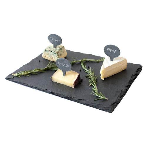 Cheese slate plate stone plate with rock snack